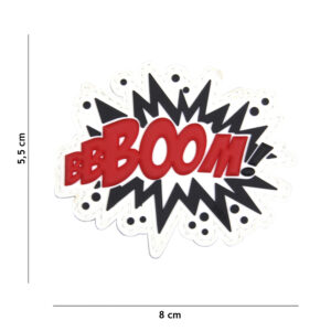 Embleem 3D PVC BOOM! rood #18029
