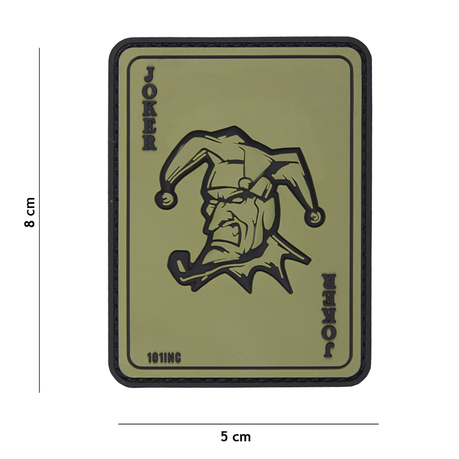 Embleem 3D PVC Joker groen #18084