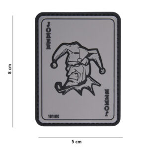 Embleem 3D PVC Joker grijs #18085