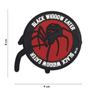 Embleem 3D PVC Black widdow eater rood #16030