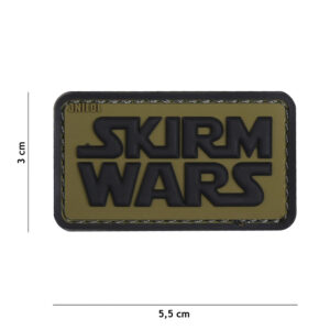 Embleem 3D PVC Skirm Wars groen #18057