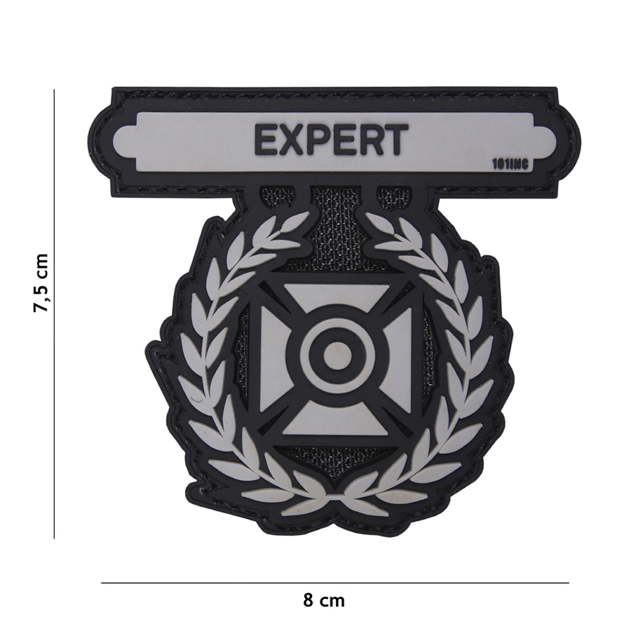 Embleem 3D PVC Expert grijs #17064
