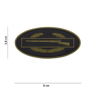 Embleem 3D PVC Infantry groen/zwart #17036