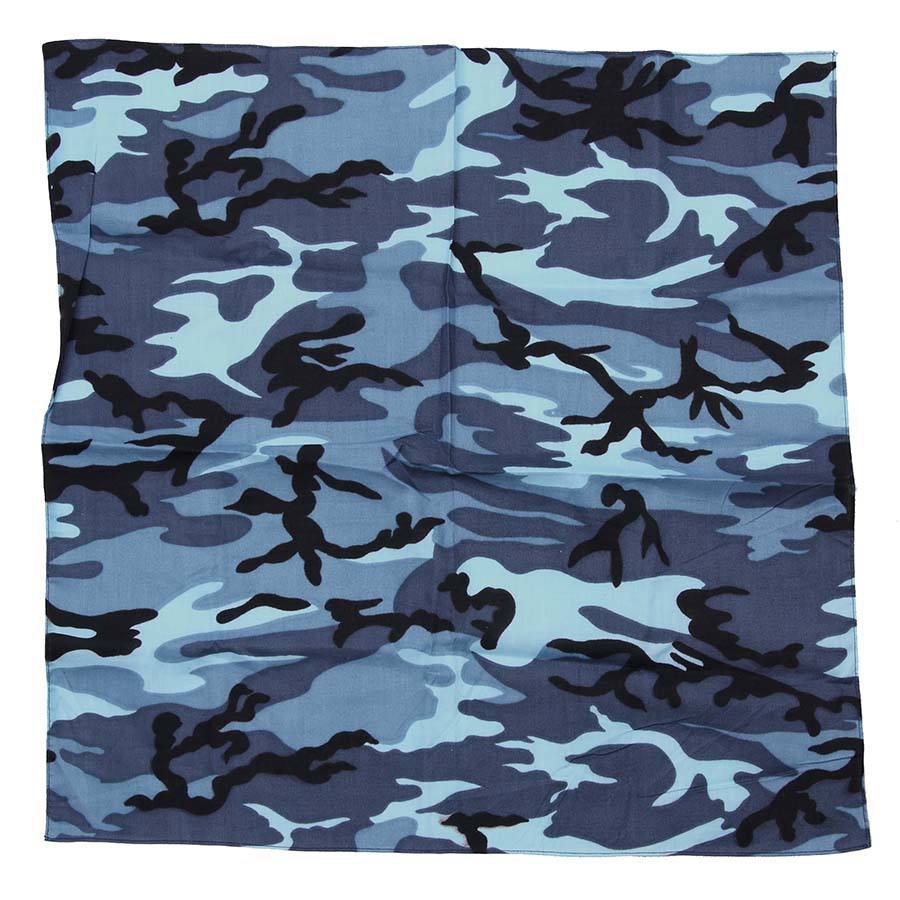 Bandana Sky Blue camouflage #125 Bandana Sky Blue camouflage #125