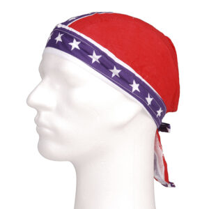 Bandana cap blue stripe red fl #142