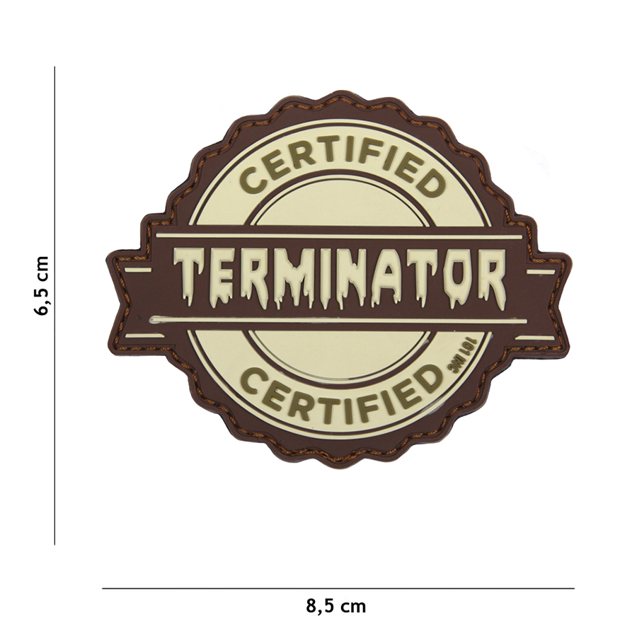 Embleem 3D PVC Terminator coyote #17071