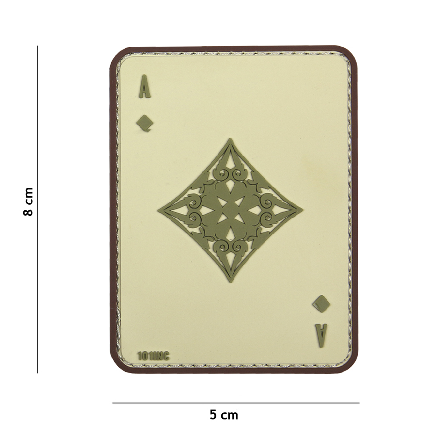 Embleem 3D PVC ruiten aas coyote #19013