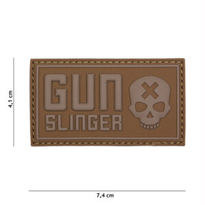 Embleem 3D PVC Gun slinger skull coyote #17025