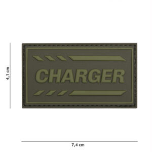 Embleem 3D PVC Charger groen #19040