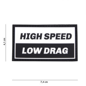 Embleem 3D PVC High speed zwart #17033