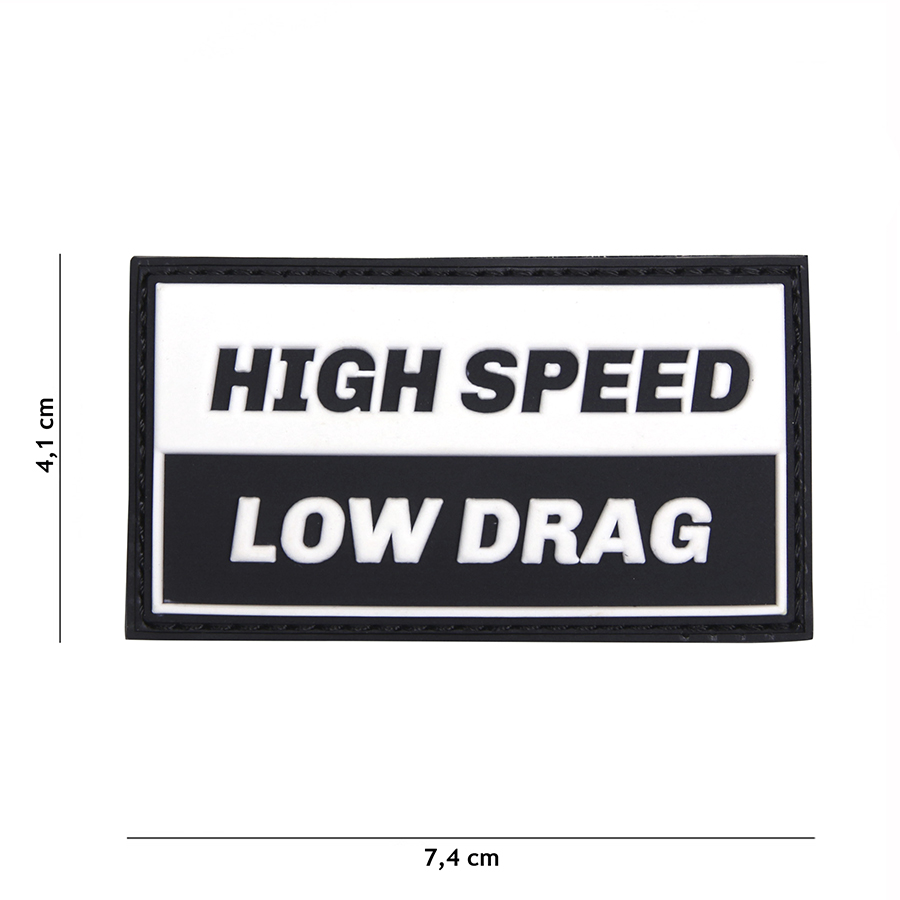 Embleem 3D PVC High speed zwart #17033