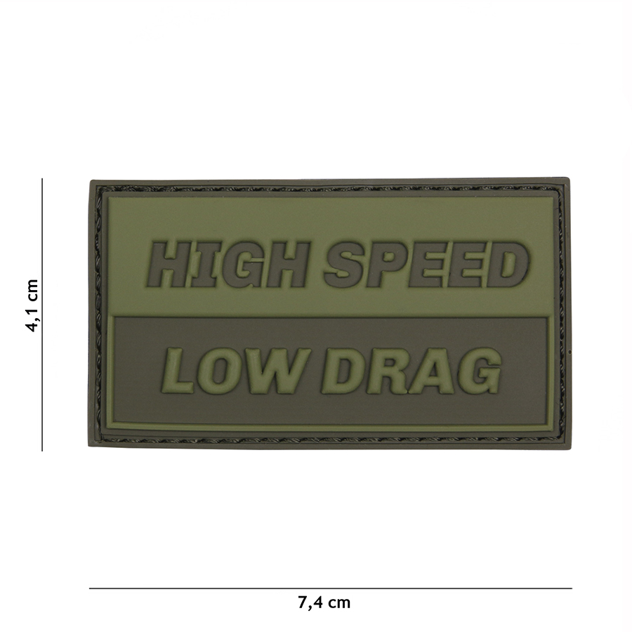 Embleem 3D PVC High speed groen #16116