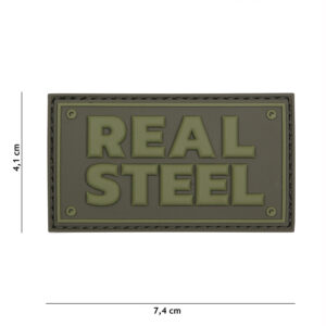 Embleem 3D PVC Real steel groen #16047