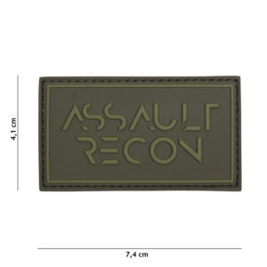 Embleem 3D PVC Assault recon groen #16115