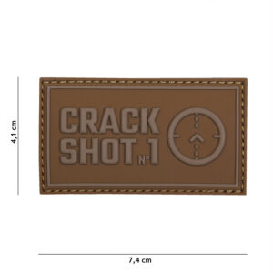 Embleem 3D PVC Crack shot coyote #17030
