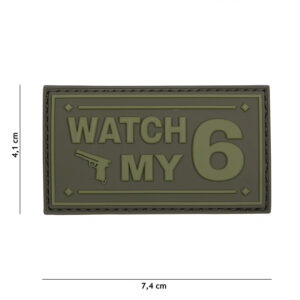 Embleem 3D PVC Watch my groen #16119