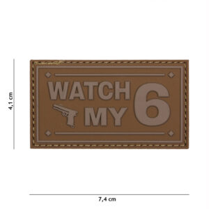 Embleem 3D PVC Watch my coyote #16118