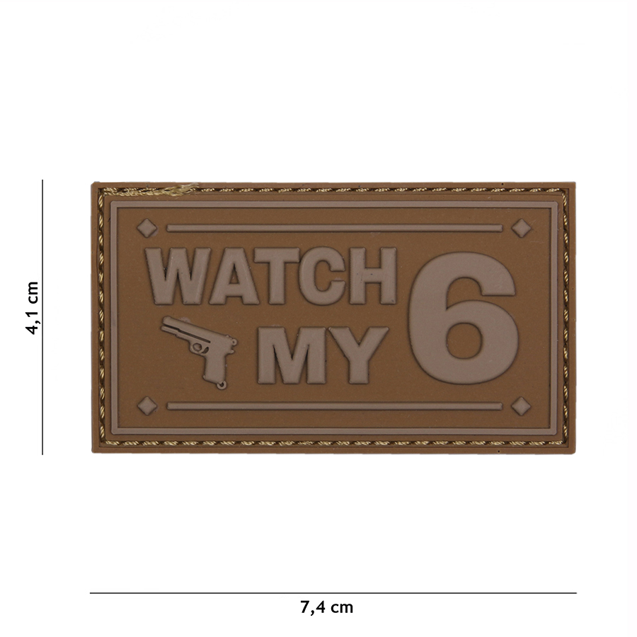 Embleem 3D PVC Watch my coyote #16118