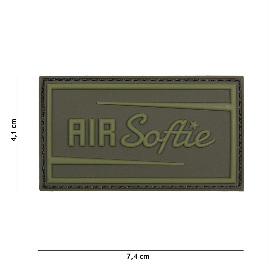 Embleem 3D PVC Air Softie groen #19037