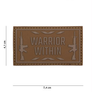 Embleem 3D PVC Warrior within coyote #16111