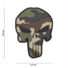 Embleem 3D PVC Punisher Frans camo #19054