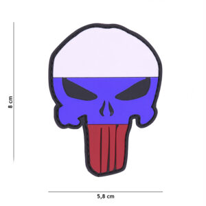 Embleem 3D PVC Punisher Rusland #12054