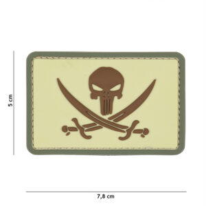 Embleem 3D PVC Punisher pirate coyote #9046