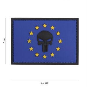Embleem 3D PVC Punisher EU blauw #13102