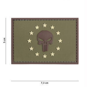 Embleem 3D PVC Punisher EU groen #12058