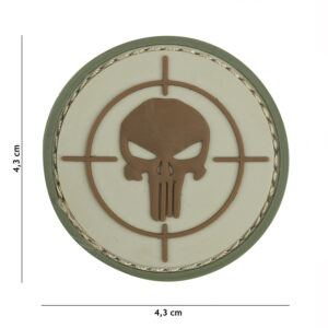 Embleem 3D PVC Punisher vizier coyote #12075