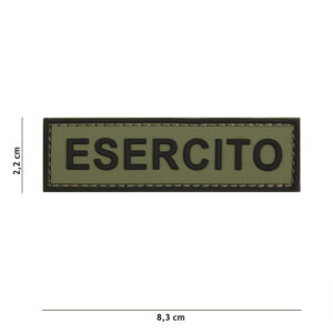 Embleem 3D PVC Esercito groen #20035