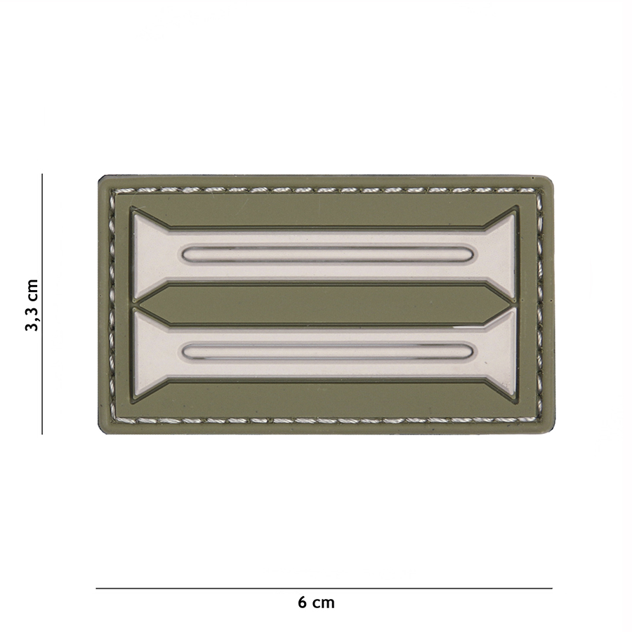 Embleem 3D PVC Duitse Insignia groen #20040
