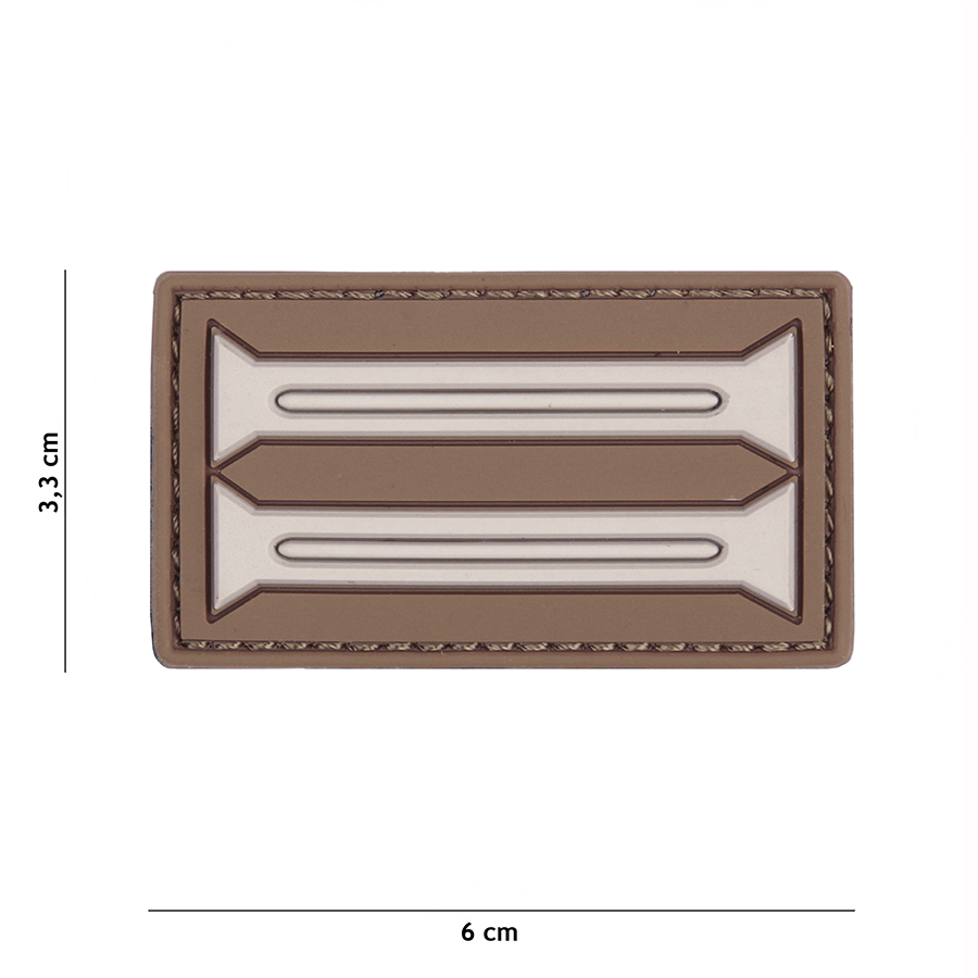 Embleem 3D PVC Duitse Insignia bruin #20042