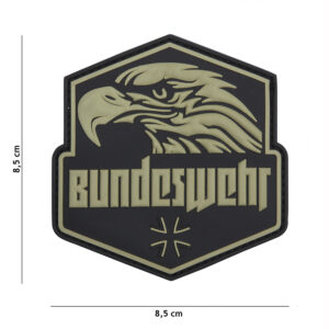 Embleem 3D PVC Bundeswehr groen #20075