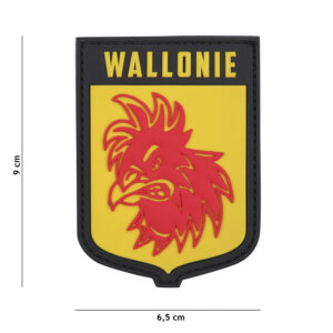 Embleem 3D PVC Wallonie geel #20048