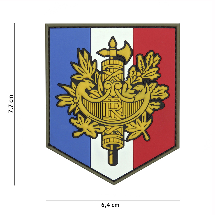 Embleem 3D PVC Frans schild #20061