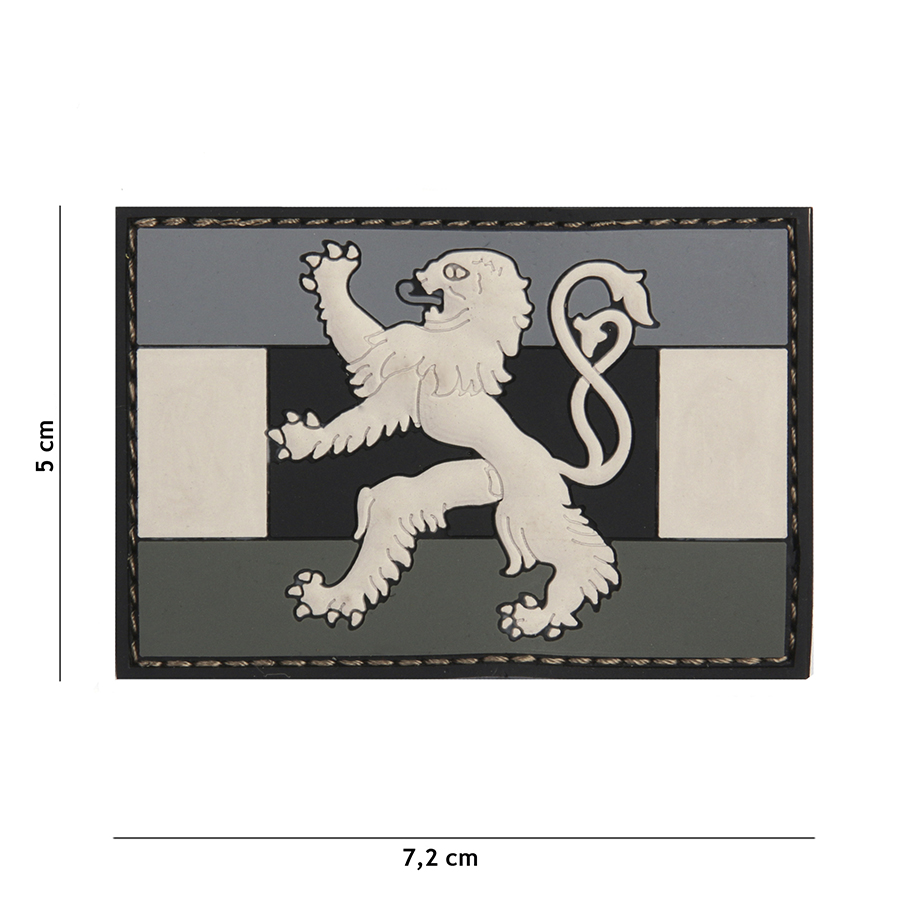 Embleem 3D PVC Benelux vlag grijs #20070
