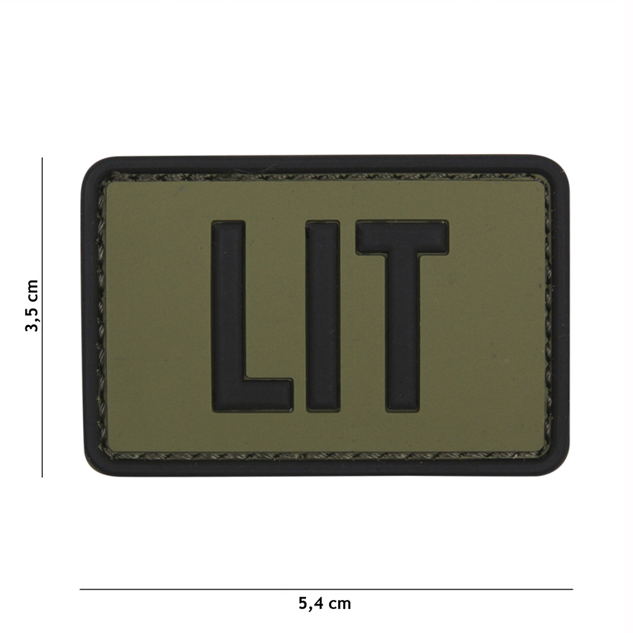 Embleem 3D PVC LIT groen #11137
