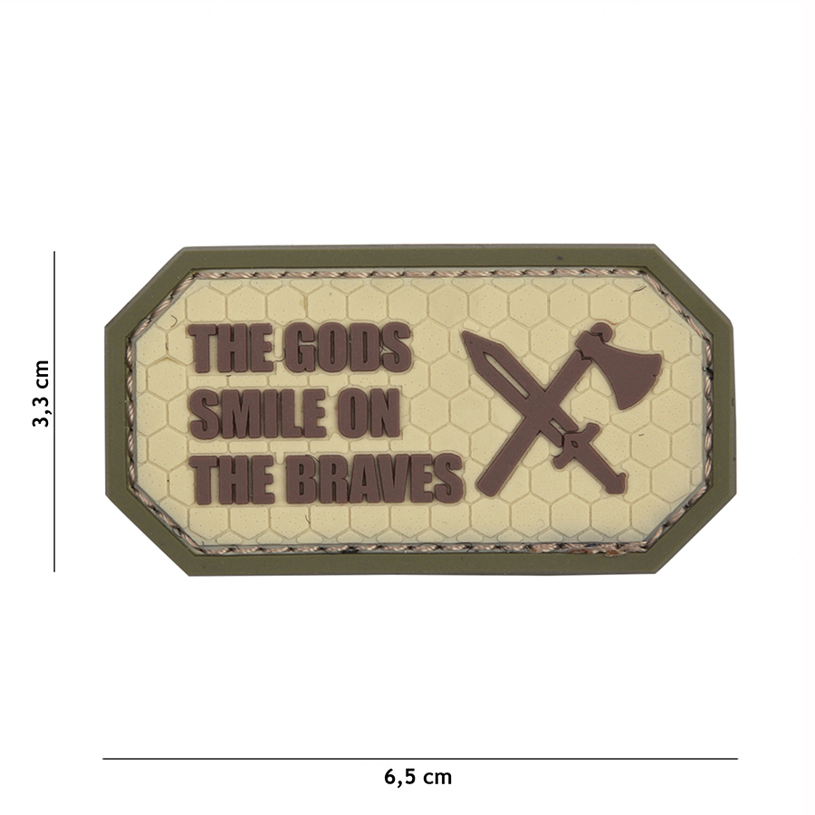 Embleem 3D PVC The Gods smile on the braves coyote #11142