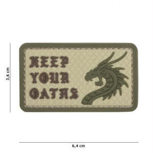 Embleem 3D PVC Keep Your Oaths coyote #11146