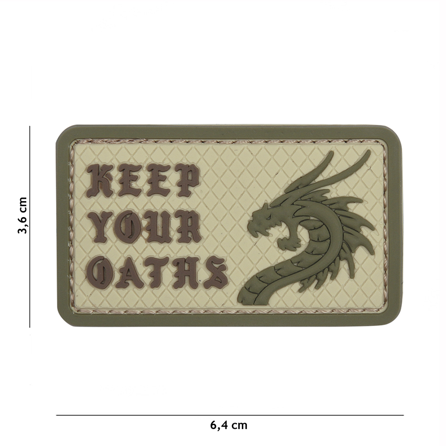 Embleem 3D PVC Keep Your Oaths coyote #11146