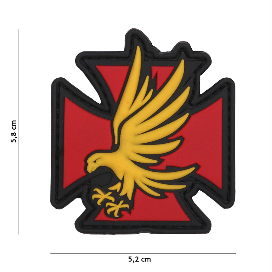 Embleem 3D PVC Iron Eagle rood #9020