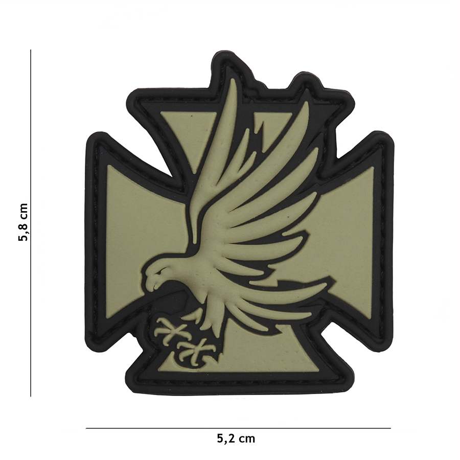 Embleem 3D PVC Iron Eagle groen #9021