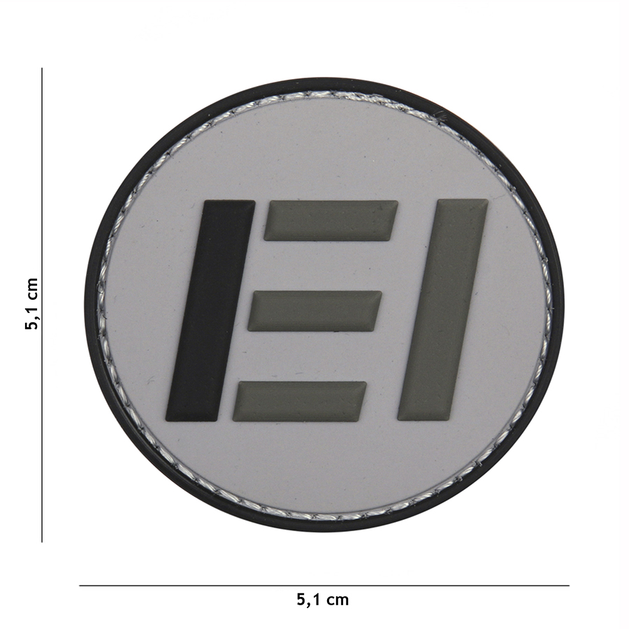 Embleem 3D PVC Esercito EI grijs #9028