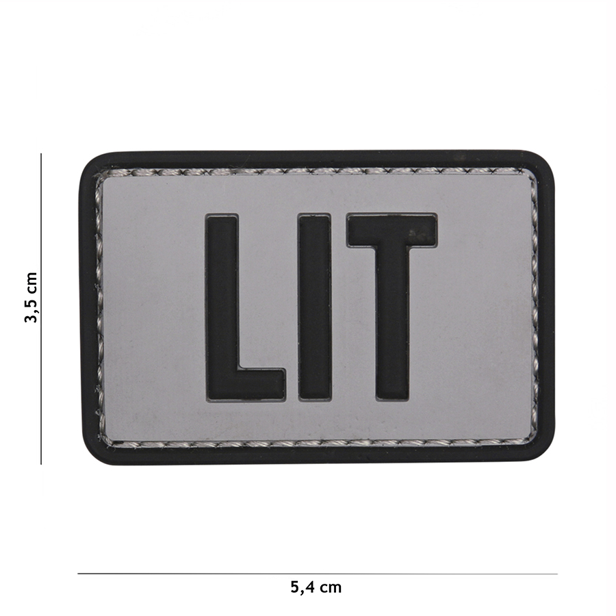 Embleem 3D PVC LIT grijs #9053