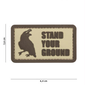 Embleem 3D PVC Stand Your Ground coyote #12048
