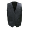 Leren vest zonder opdruk