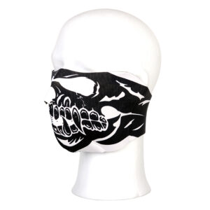 Biker mask half face skull big mouth #110