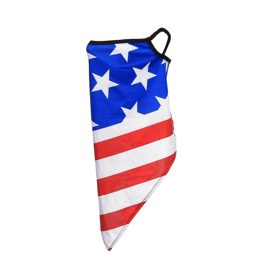 Gezichtsmasker met oorlus USA grote ster style 5