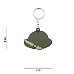 Sleutelhanger 3D PVC Brodie Helmet WWII #117